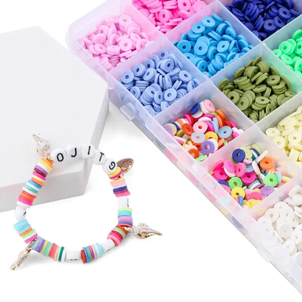 Earring Making Kit: 4080pcs Polymer Clay Beads - Image 6