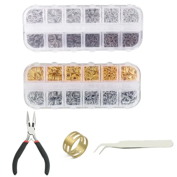 Earring Making Kit: Copper Rings, Clasps, Pliers Set