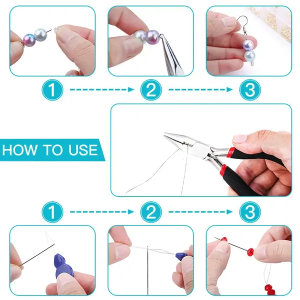 Earring Making Kit with Copper Wire and Jewelry Tools - Image 5