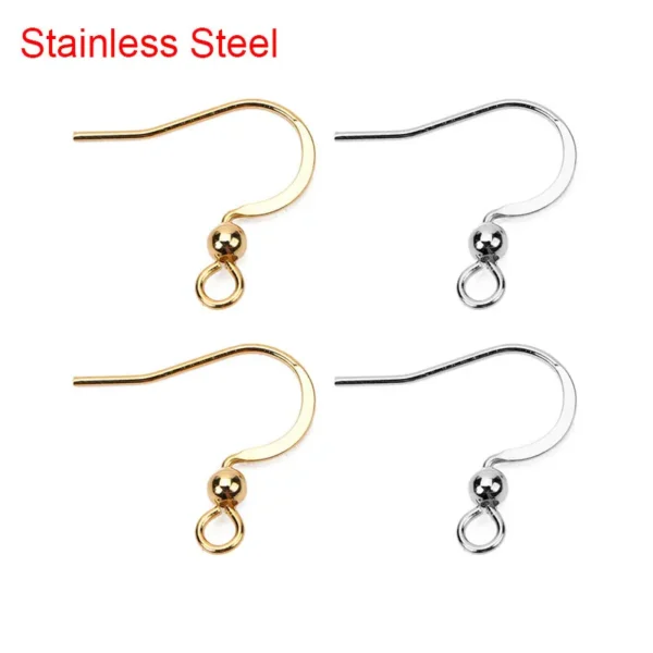 Earring Making Kit – 50pcs Stainless Steel Hooks & Findings