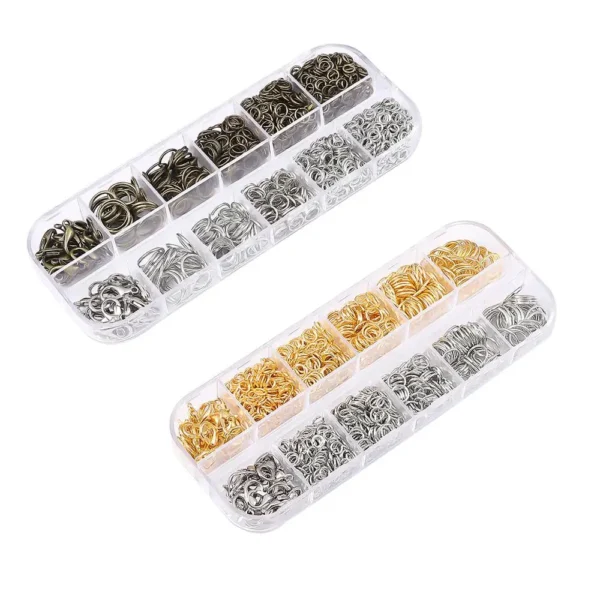 Earring Making Kit: Copper Rings, Clasps, Pliers Set - Image 5