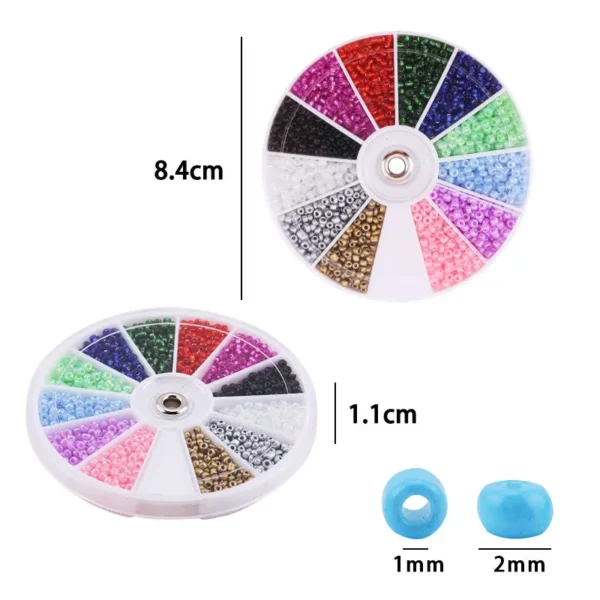 Earring Making Kit with 2000pcs Glass Seed Beads - Image 3