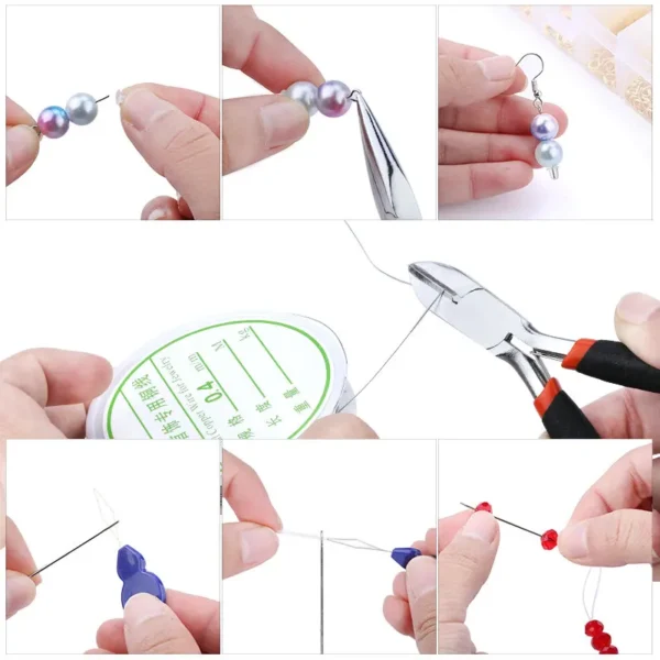 Earring Making Kit with Alloy Jewelry Findings & Tools - Image 3