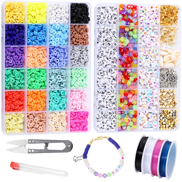 Earring Making Kit - Colorful Beads & Tools Set