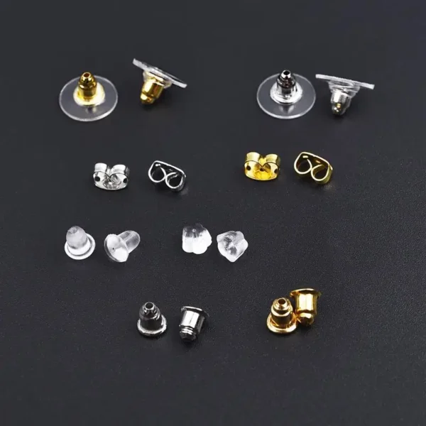 Earring Making Kit - Silicone & Alloy Clasp Set - Image 4