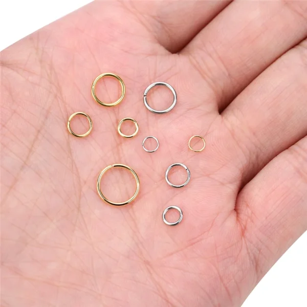 Earring Making Kit - Stainless Steel Jump Rings - Image 3