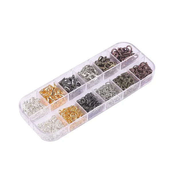 Earring Making Kit: Copper Rings, Clasps, Pliers Set - Image 3