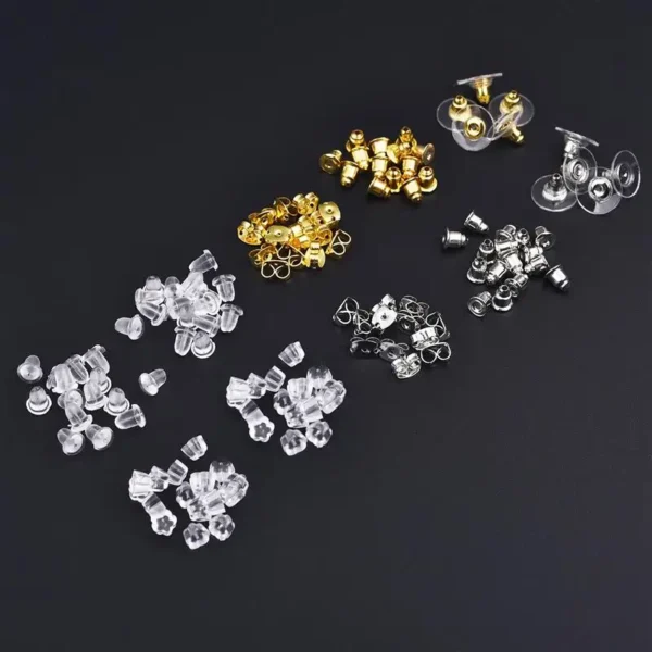 Earring Making Kit - Silicone & Alloy Clasp Set - Image 3