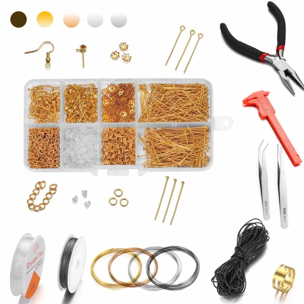 Earring Making Kit – 800pcs Hooks, Jump Rings & Tools