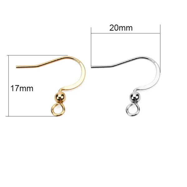 Earring Making Kit – 50pcs Stainless Steel Hooks & Findings - Image 2