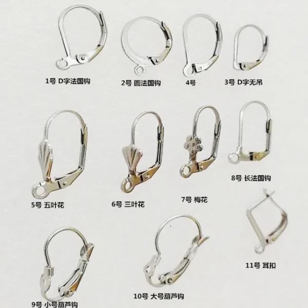 Earring Making Kit - 20Pcs Stainless Steel Hooks - Image 2