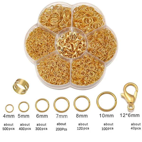 Earring Making Kit: Jump Rings & Tool for Jewelry Making - Image 6