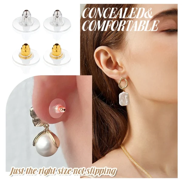 Earring Making Kit: Hypoallergenic Silicone Backs - Image 6