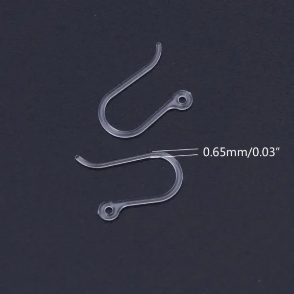 Earring Making Kit: 100Pcs Resin Non-Allergenic Hooks - Image 6