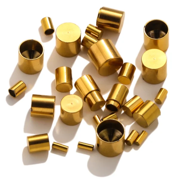 Earring Making Kit: Stainless Steel Crimp End Caps - Image 2