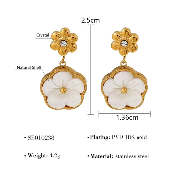 Earring Making Kit – Vintage Floral Stainless Steel - Image 9