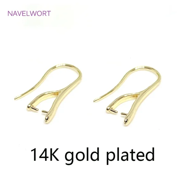 Earring Making Kit - 14K Gold Plated Hooks - Image 3