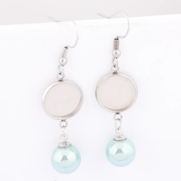 Earring Making Kit: Pearl & Cabochon Settings - Image 3