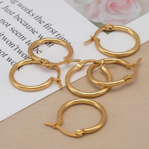 Earring Making Kit - Stainless Steel Open Rings - Image 2