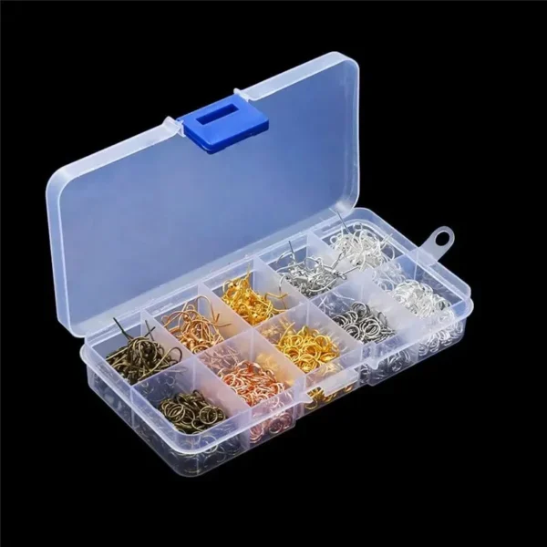 Earring Making Kit with Hooks, Jump Rings & Pliers - Image 2