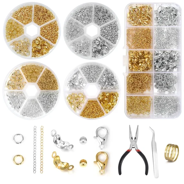 Earring Making Kit with Lobster Clasp, Jump Rings & Beads