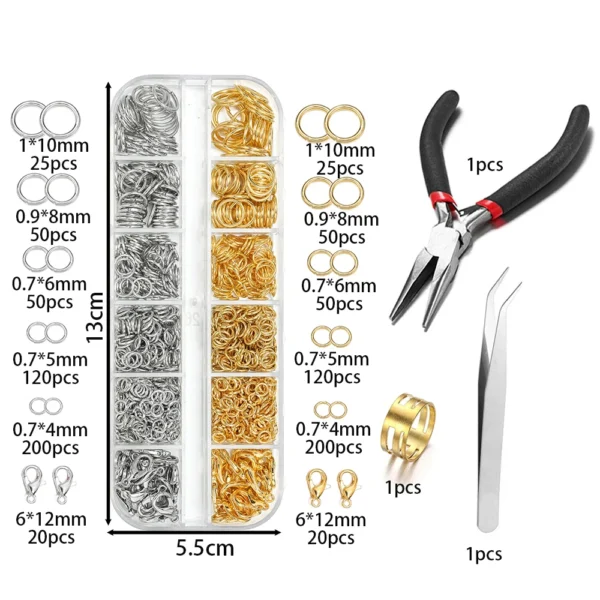 Earring Making Kit: 930pcs Jewelry Findings with Tools - Image 2