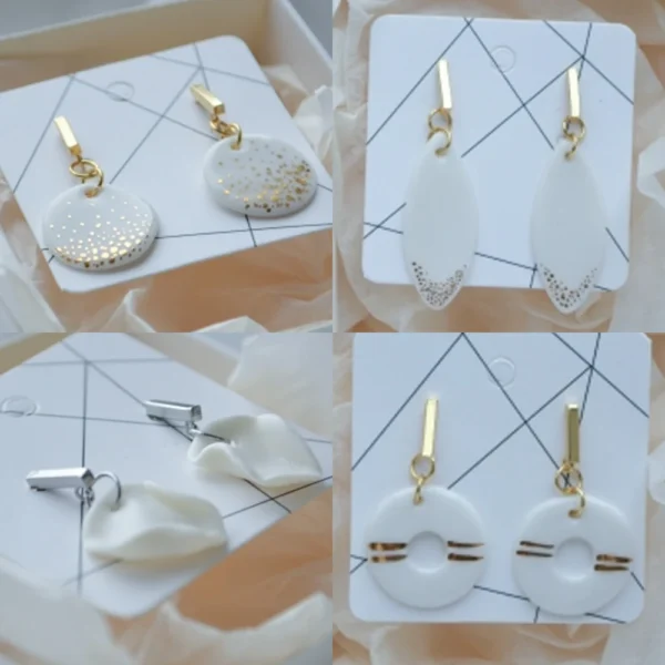 Earring Making Kit – 20Pcs Geometric Stainless Steel Bases - Image 2