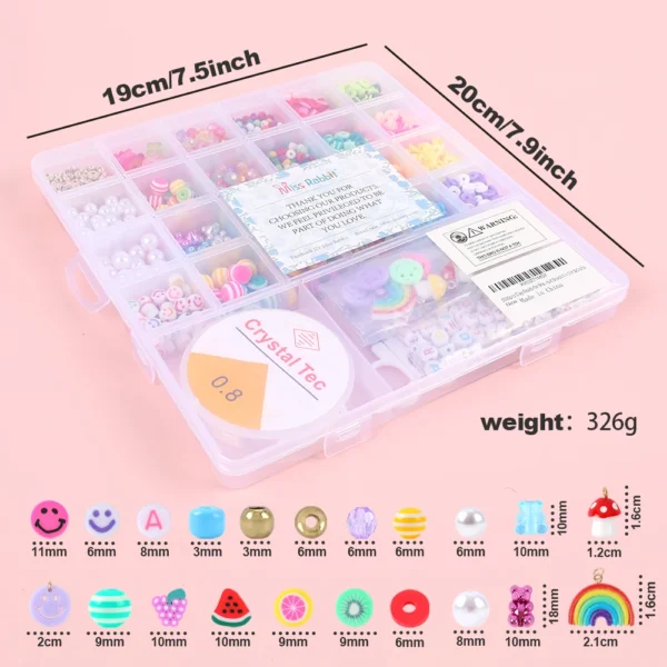 Earring Making Kit - Beads, Clay, Letters, Tools - Image 5
