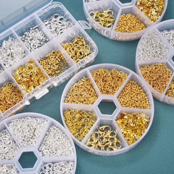 260-1220pcs Earring Making Kit with Clasps & Jump Rings - Image 4