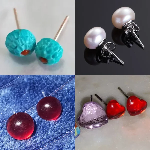 Earring Making Kit - 50-100Pcs Stainless Steel Studs - Image 3