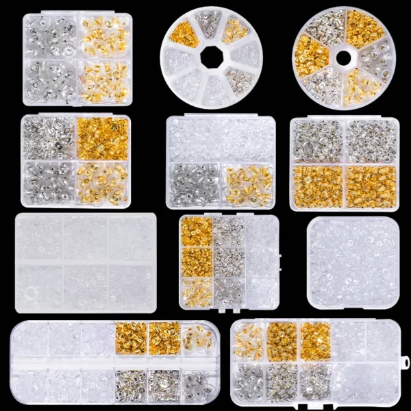 Earring Making Kit: Hypoallergenic Silicone Backs