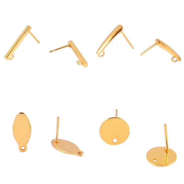 Earring Making Kit – 20Pcs Geometric Stainless Steel Bases - Image 6