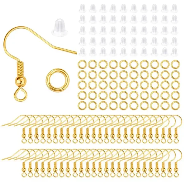 Earring Making Kit with Hypoallergenic Hooks & Rings