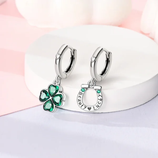 Earring Making Kit - 925 Silver Clover Dragon Ring - Image 2