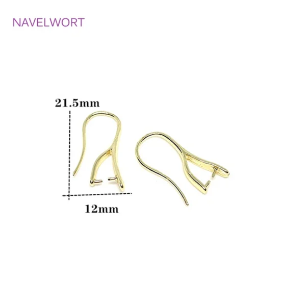 Earring Making Kit - 14K Gold Plated Hooks - Image 2