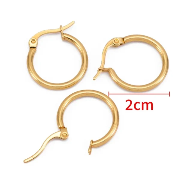 Earring Making Kit - Stainless Steel Open Rings - Image 4