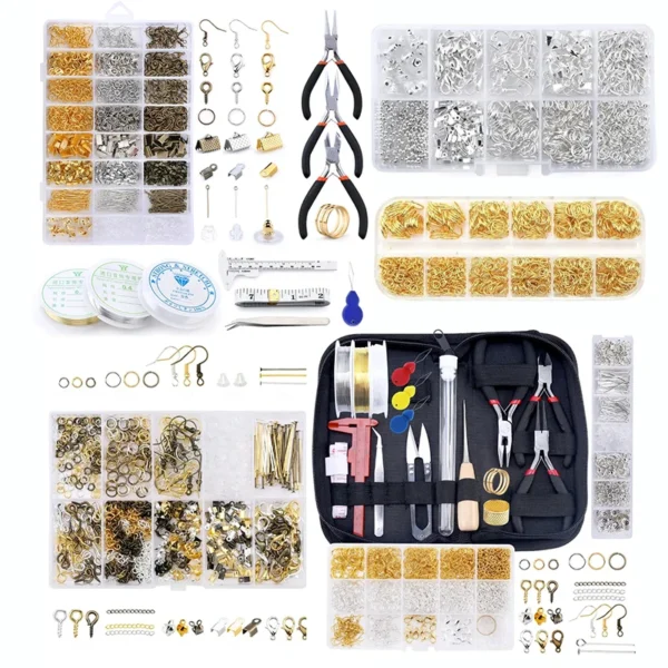 Earring Making Kit with Alloy Jewelry Findings & Tools