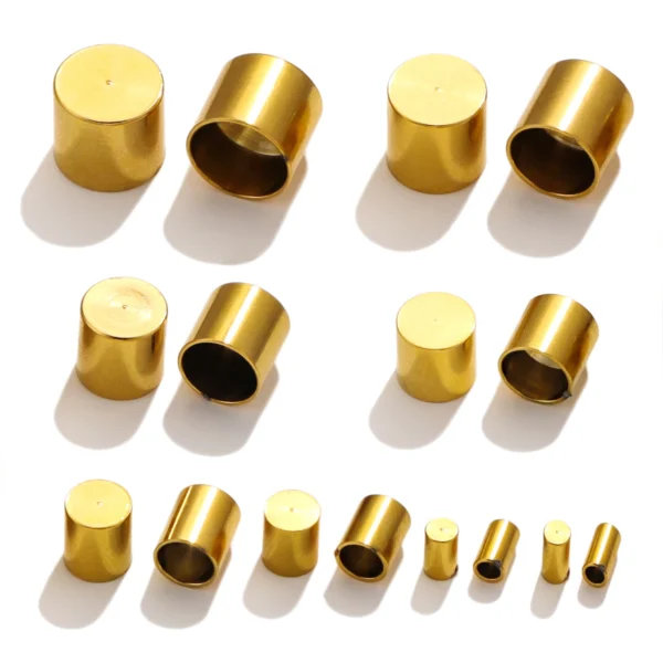 Earring Making Kit: Stainless Steel Crimp End Caps - Image 6