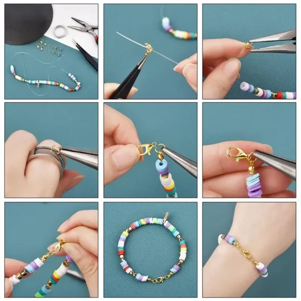 Earring Making Kit with Lobster Clasp, Jump Rings & Beads - Image 6