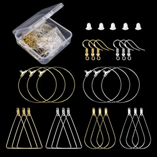 Earring Making Kit - Silicone & Alloy Clasp Set - Image 5