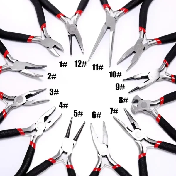 Earring Making Kit: 12pcs Jewelry Pliers Set