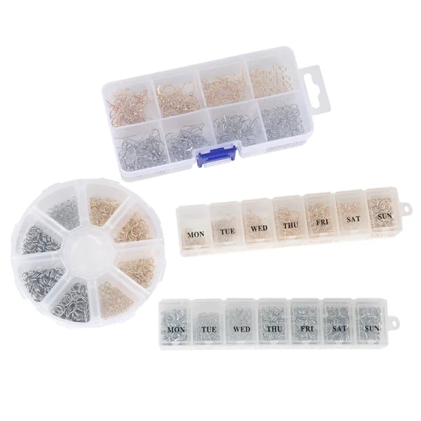 Earring Making Kit Stainless Steel Rings, Clasps, Hooks - Image 2