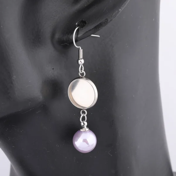 Earring Making Kit: Pearl & Cabochon Settings - Image 6