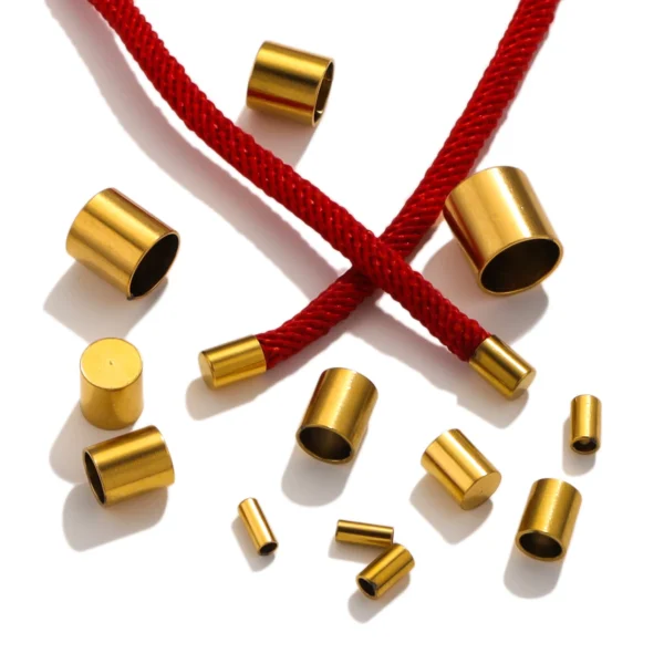 Earring Making Kit: Stainless Steel Crimp End Caps