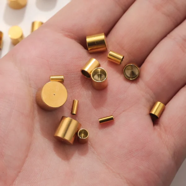 Earring Making Kit: Stainless Steel Crimp End Caps - Image 3