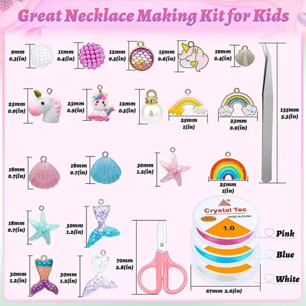 Earring Making Kit with Rainbow ABS Pearl Beads - Image 3