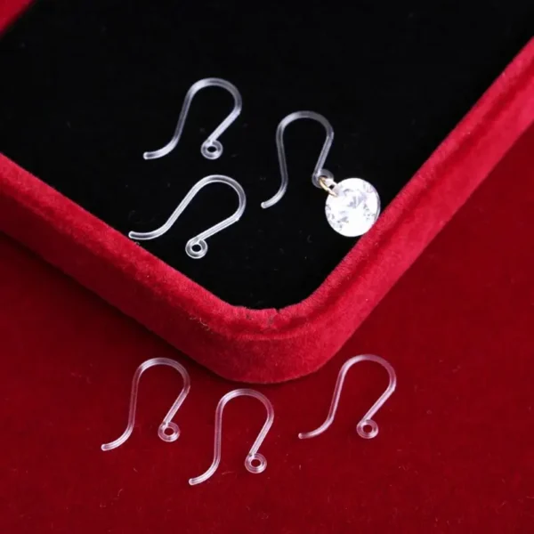 Earring Making Kit: 100Pcs Resin Non-Allergenic Hooks