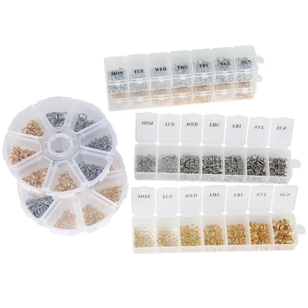 Earring Making Kit Stainless Steel Rings, Clasps, Hooks - Image 3